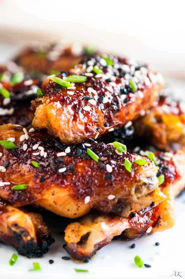 Sweet and Spicy Baked Orange Chicken Wings - Aberdeen's Kitchen