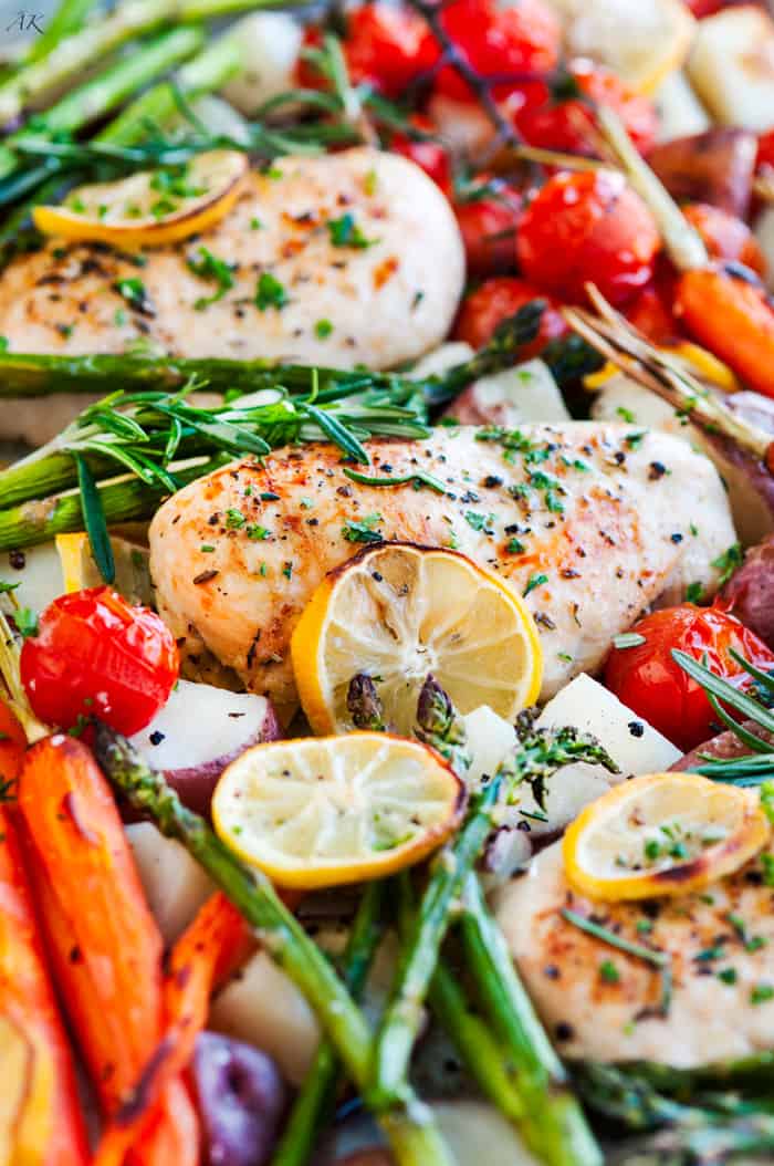 One Pan Lemon Herb Chicken - Aberdeen's Kitchen