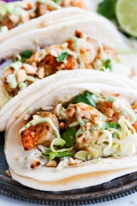 Thai Shrimp Tacos