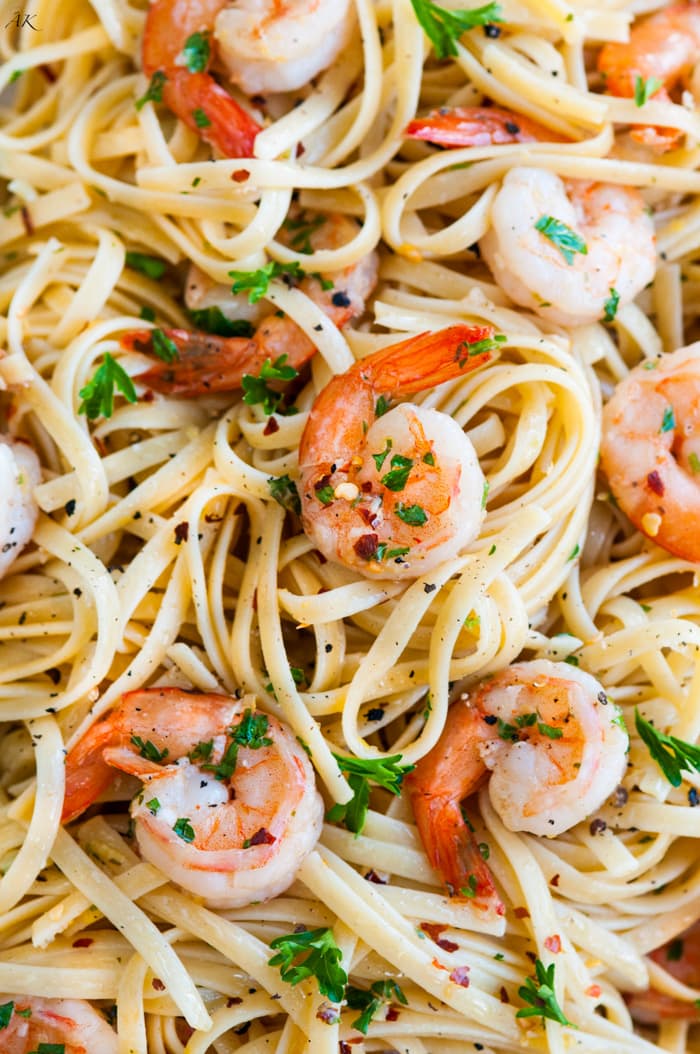 Shrimp Scampi Linguini - Aberdeen's Kitchen