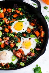 Skillet Sweet Potato Kale Hash - Aberdeen's Kitchen