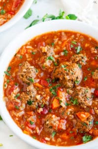 Albondigas Soup (Mexican Meatball Soup) | aberdeenskitchen.com