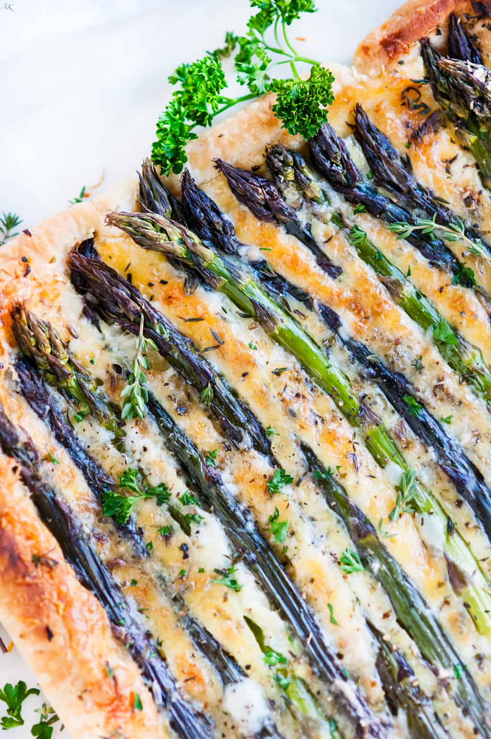 Spring Asparagus Brie Tart - Aberdeen's Kitchen