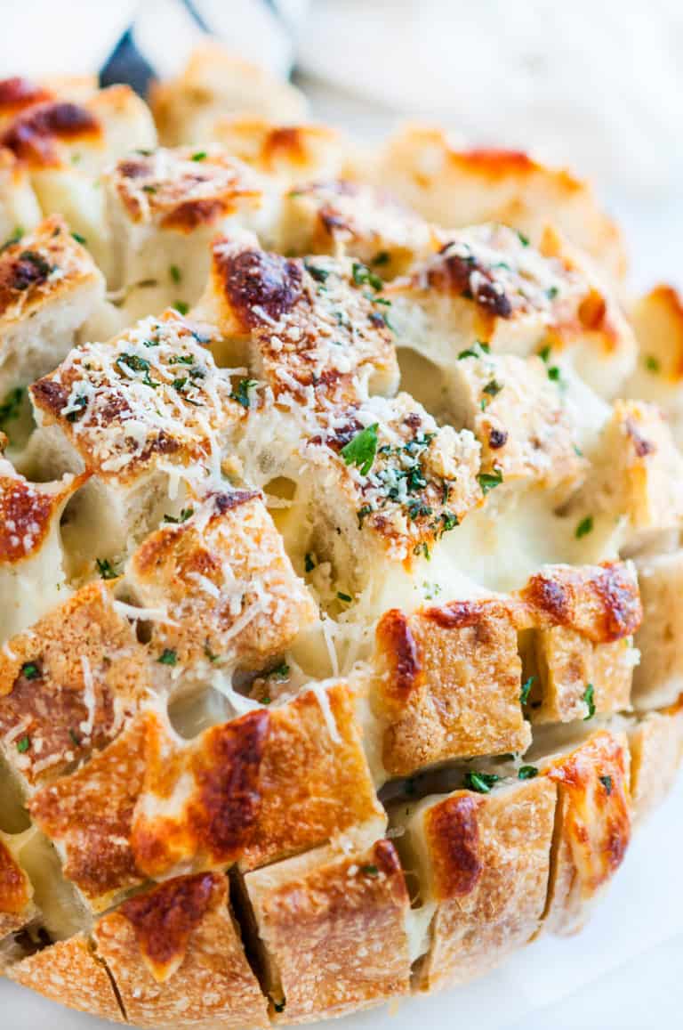 Cheesy Garlic Herb Pull Apart Bread - Aberdeen's Kitchen