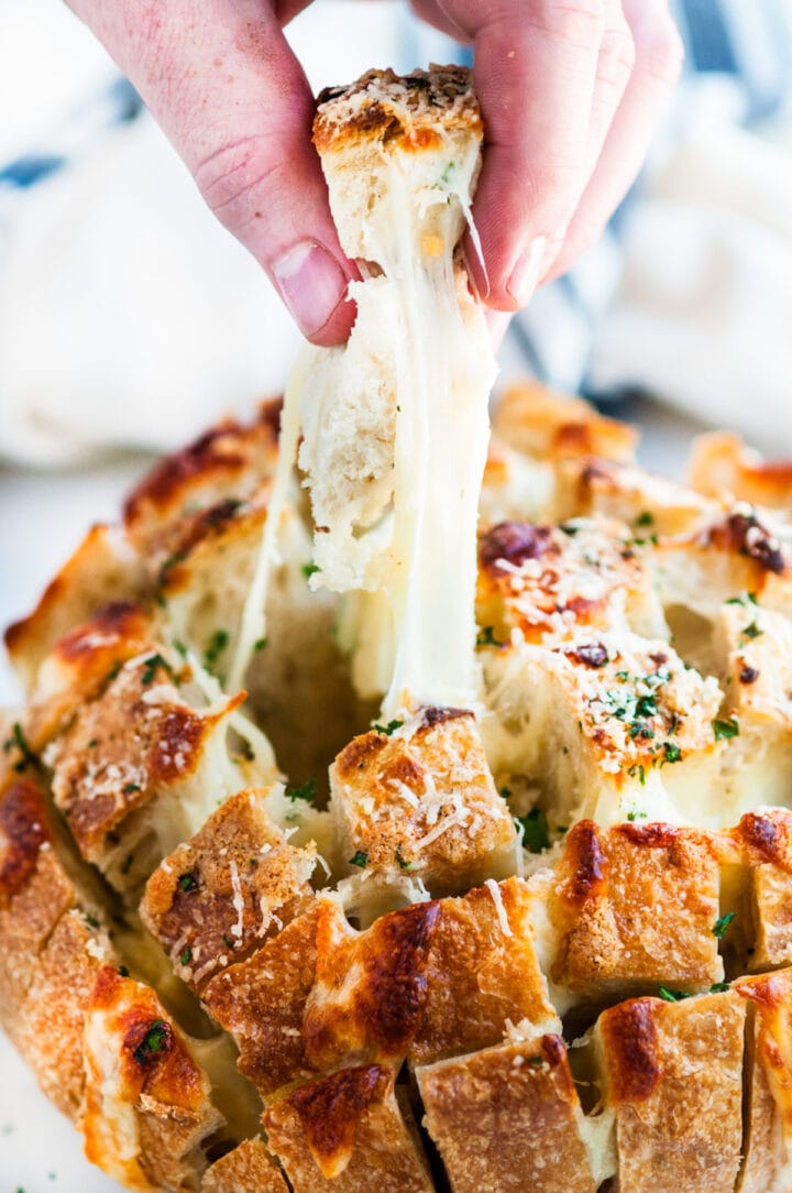 Cheesy Garlic Herb Pull Apart Bread - Aberdeen's Kitchen