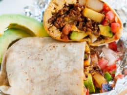 chorizo breakfast burrito