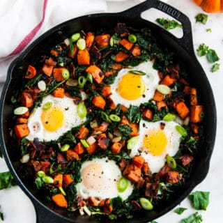 Skillet Sweet Potato Kale Hash - Aberdeen's Kitchen