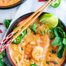 Thai Coconut Curry Shrimp Noodle Soup Aberdeen S Kitchen