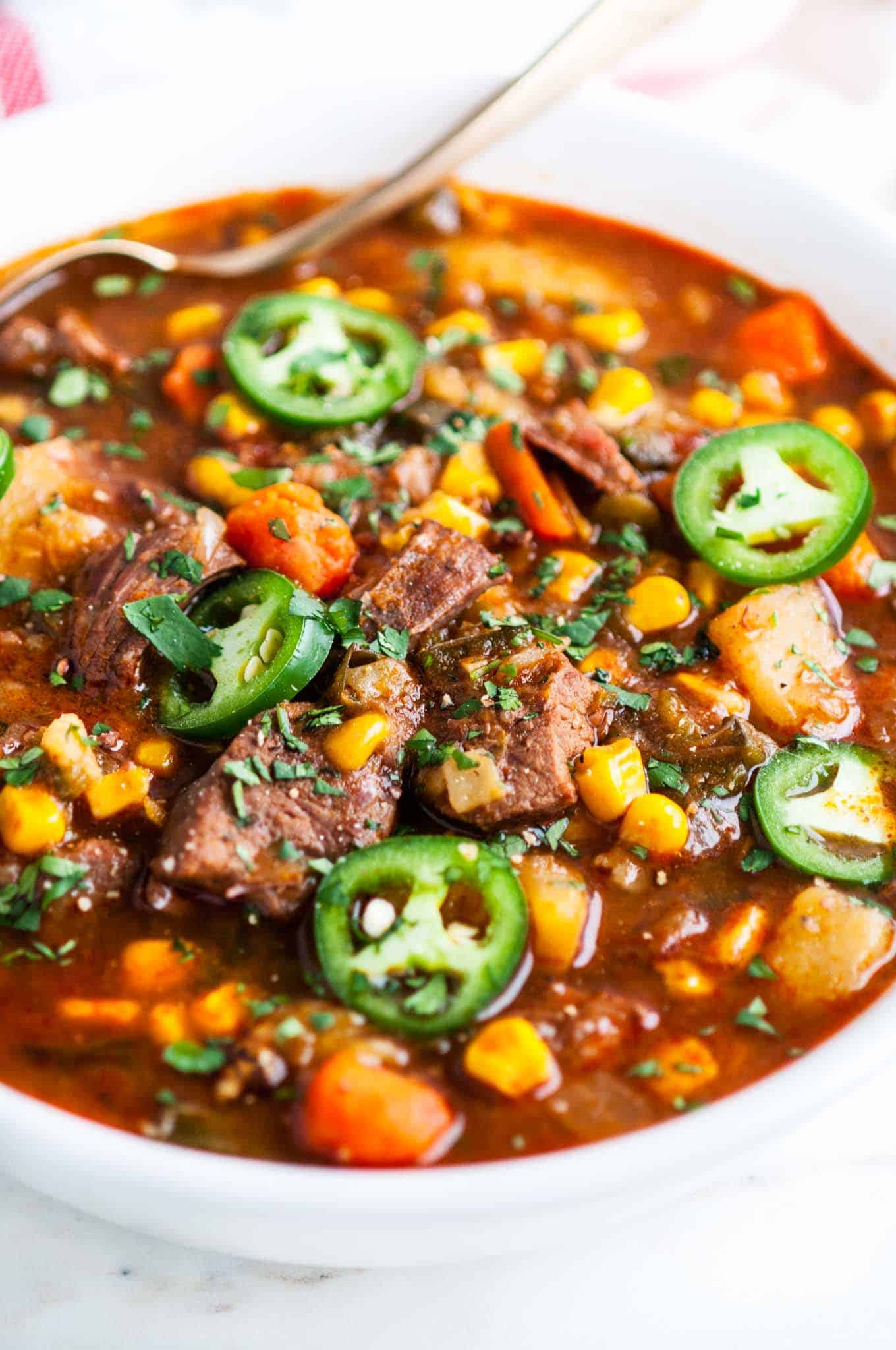 Instant Pot Spicy Beef Stew (just 45 minutes!) - Aberdeen's Kitchen