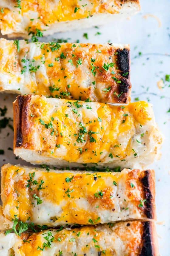 Three Cheese Garlic Herb Bread - Aberdeen's Kitchen