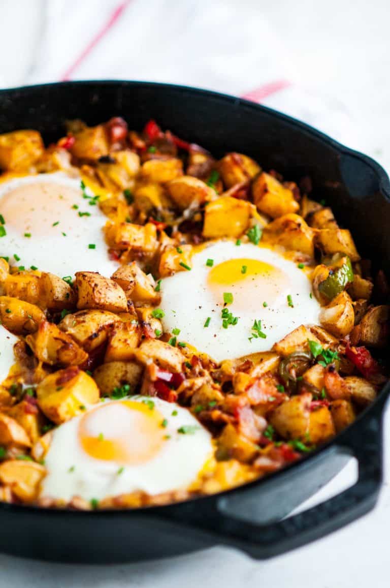 Skillet Potato and Egg Hash - Aberdeen's Kitchen