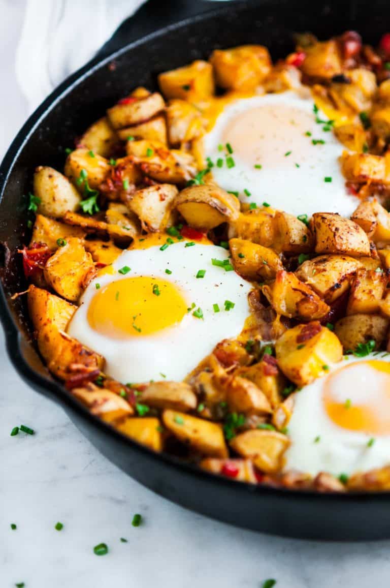 Skillet Potato and Egg Hash - Aberdeen's Kitchen