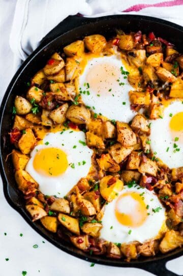 Skillet Potato and Egg Hash - Aberdeen's Kitchen