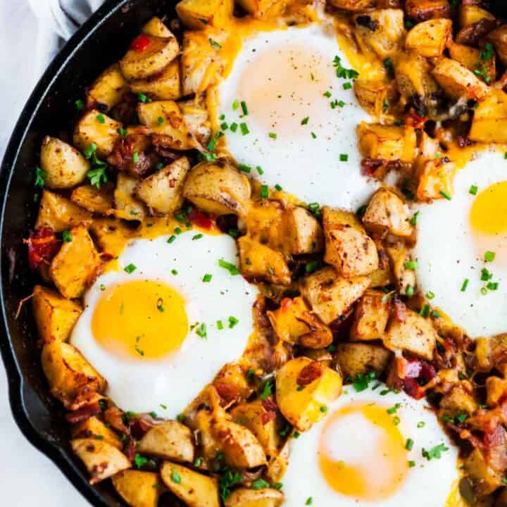 Skillet Potato and Egg Hash - Aberdeen's Kitchen