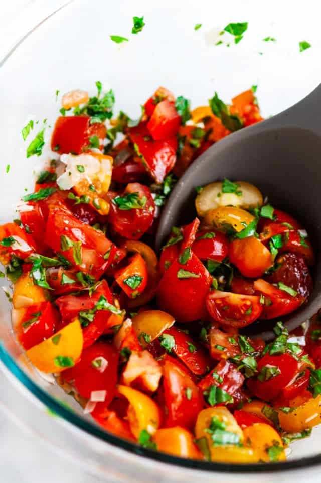 Tomato Basil Bruschetta (Julie and Julia Style!) - Aberdeen's Kitchen