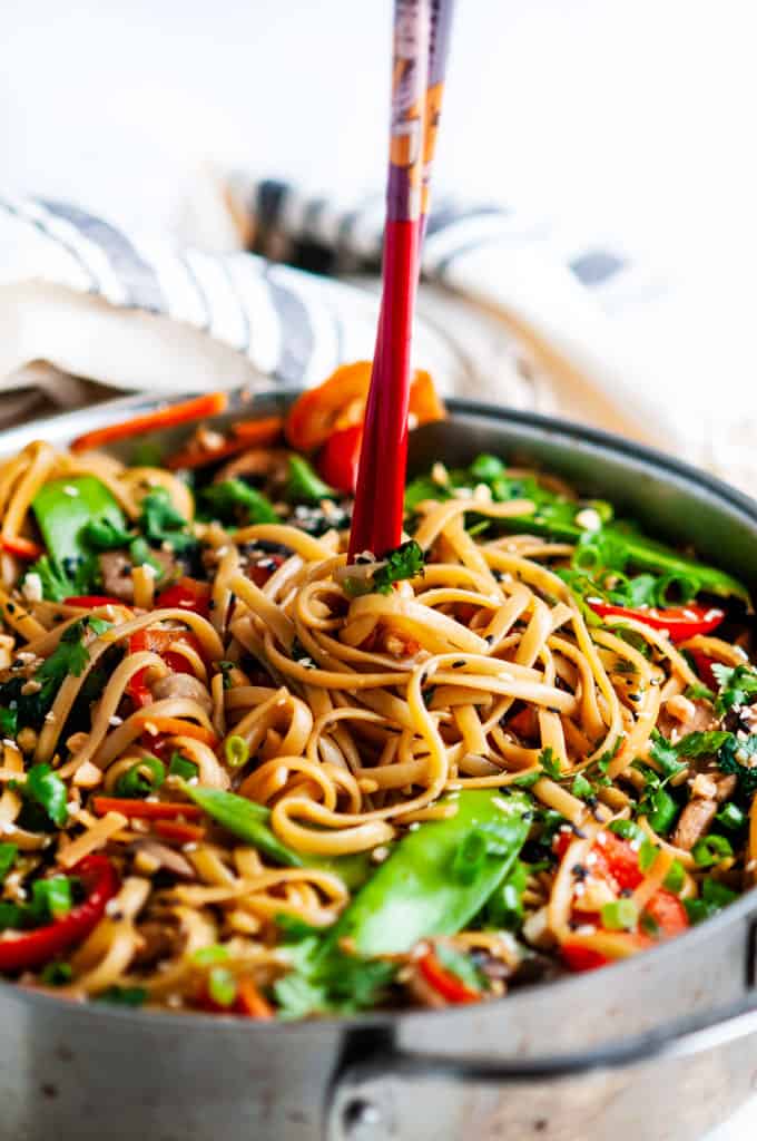 Spicy Thai Noodle Stir Fry - Aberdeen's Kitchen