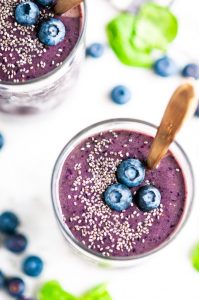 Blueberry Spinach Smoothie - Aberdeen's Kitchen