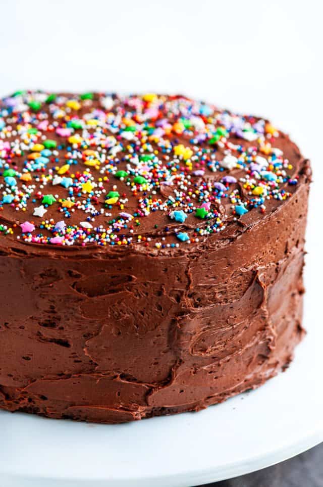 Devil's Food Cake with Chocolate Buttercream Frosting - Aberdeen's Kitchen