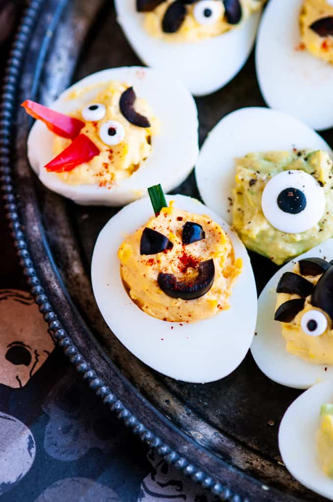 Halloween Deviled Eggs - Aberdeen's Kitchen