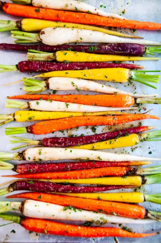 Honey Garlic Roasted Carrots - Aberdeen's Kitchen