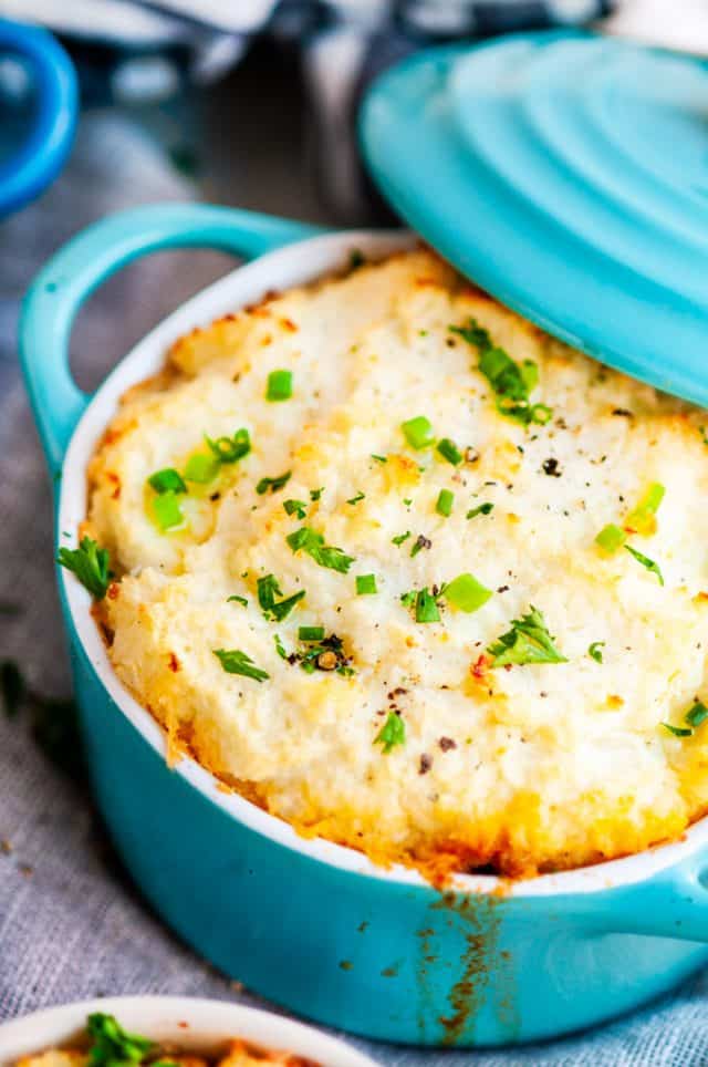 Ligthened Up Shepherd's Pie with Cauliflower Mash - Aberdeen's Kitchen