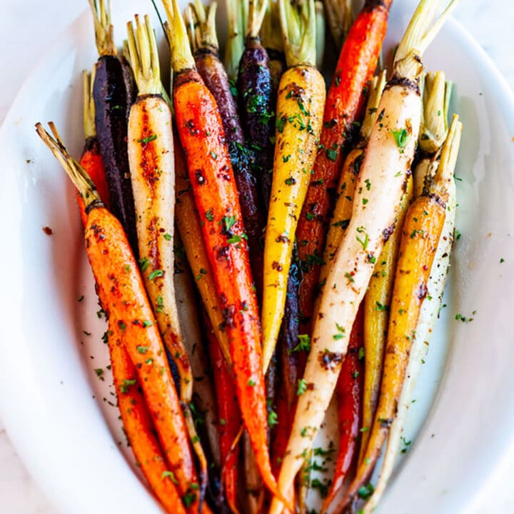 Honey Garlic Roasted Carrots - Aberdeen's Kitchen