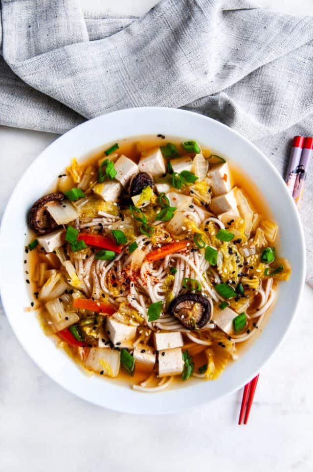 Shiitake Mushroom Udon Noodle Soup - Aberdeen's Kitchen
