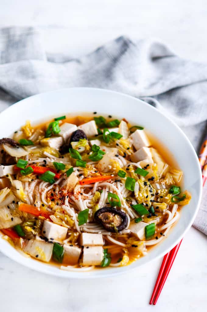 Shiitake Mushroom Udon Noodle Soup - Aberdeen's Kitchen