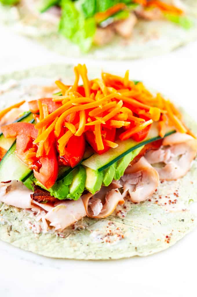 Turkey BLT Wraps - Aberdeen's Kitchen