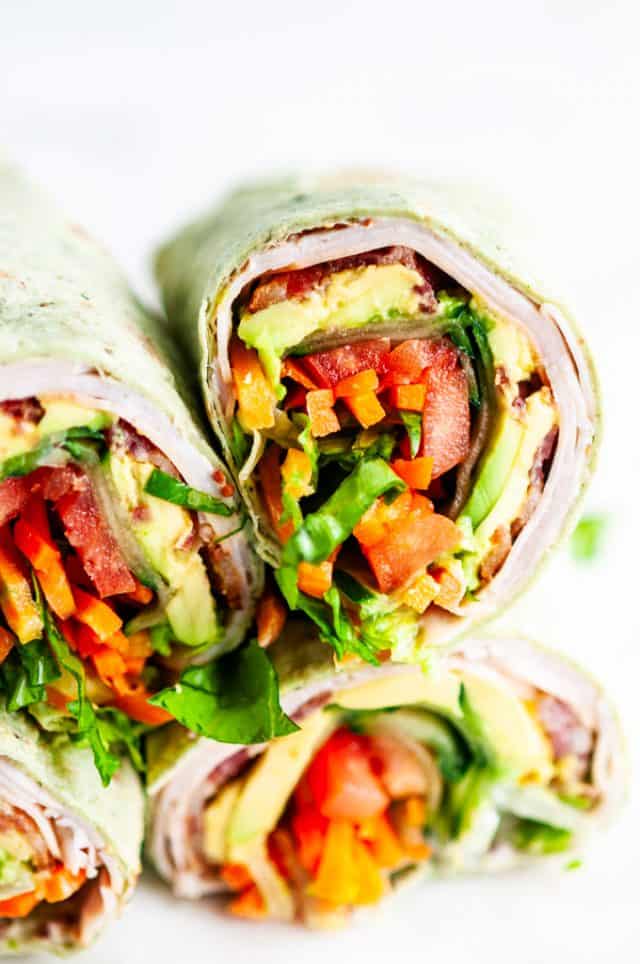 Turkey BLT Wraps - Aberdeen's Kitchen