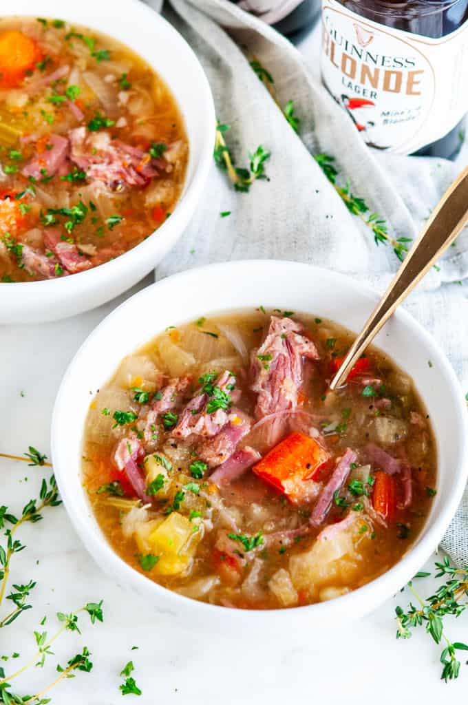 Slow Cooker Corned Beef and Cabbage Stew - Aberdeen's Kitchen