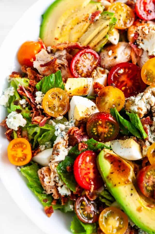 Cobb Salad with Dijon Balsamic Vinaigrette - Aberdeen's Kitchen