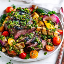 Grilled Tri Tip and Vegetables with Chimichurri Sauce - Aberdeen's Kitchen