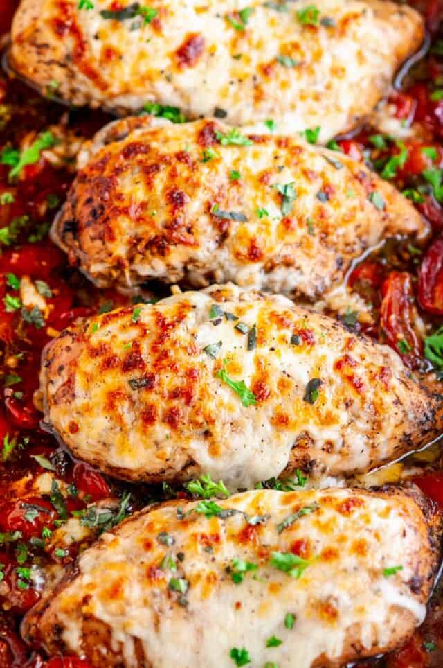 One Pan Balsamic Garlic Mozzarella Chicken and Tomatoes - Aberdeen's ...