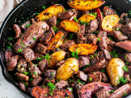 Garlic Butter Steak and Potatoes Skillet – The Comfort of Cooking