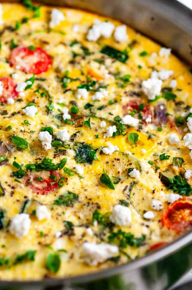 Greek Vegetable Frittata - Aberdeen's Kitchen