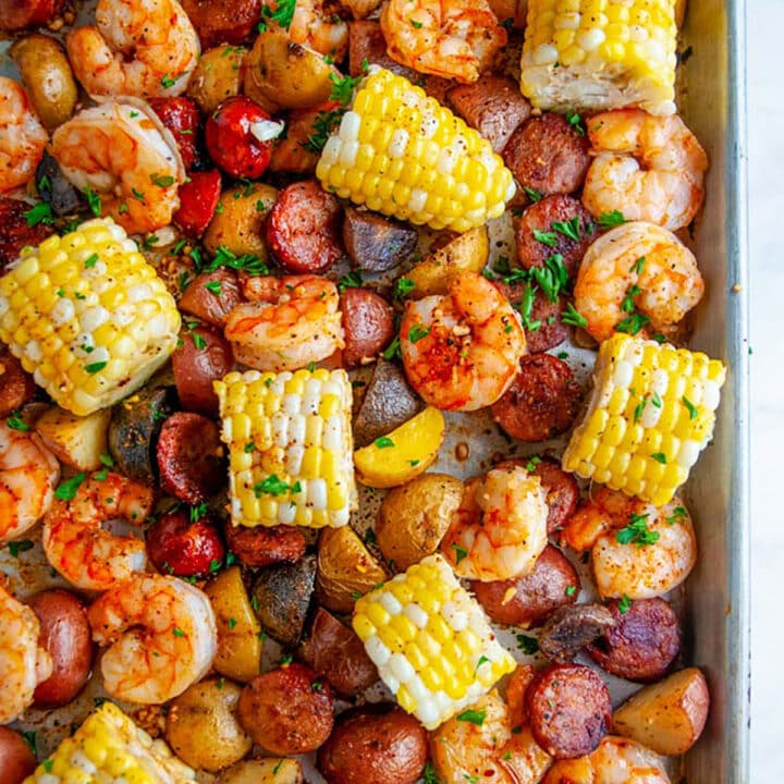 Sheet Pan Shrimp Boil (Video) - Aberdeen's Kitchen