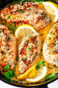 Skillet Lemon Garlic Butter Chicken - Aberdeen's Kitchen