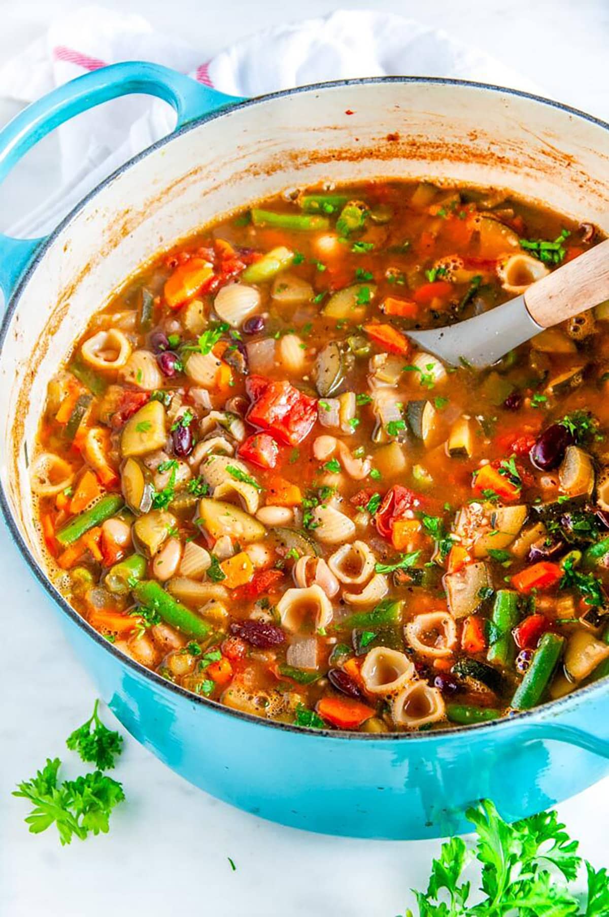Easy Classic Minestrone Soup - Aberdeen's Kitchen
