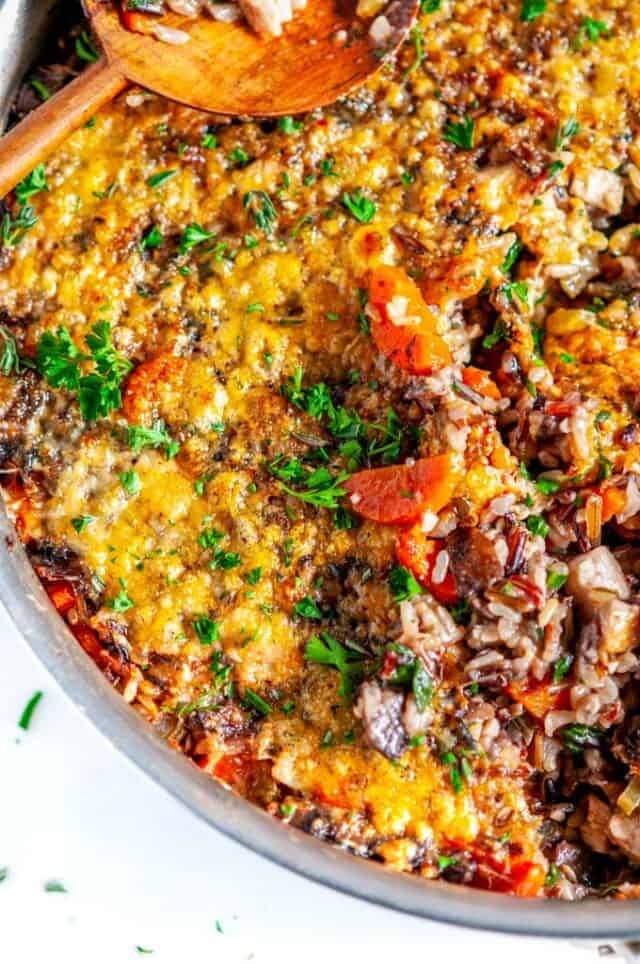 One Pot Turkey Wild Rice Casserole - Aberdeen's Kitchen