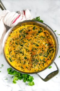 Swiss Cheese Cauliflower Frittata - Aberdeen's Kitchen