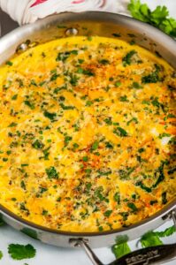 Swiss Cheese Cauliflower Frittata - Aberdeen's Kitchen