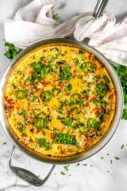 Chorizo Vegetable Frittata - Aberdeen's Kitchen