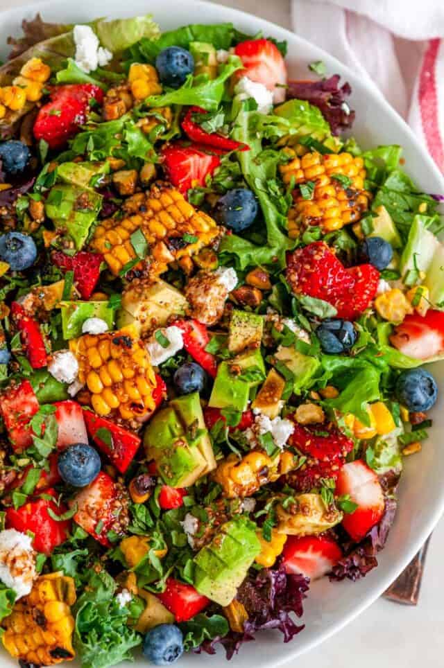 Strawberry Avocado Corn Salad - Aberdeen's Kitchen