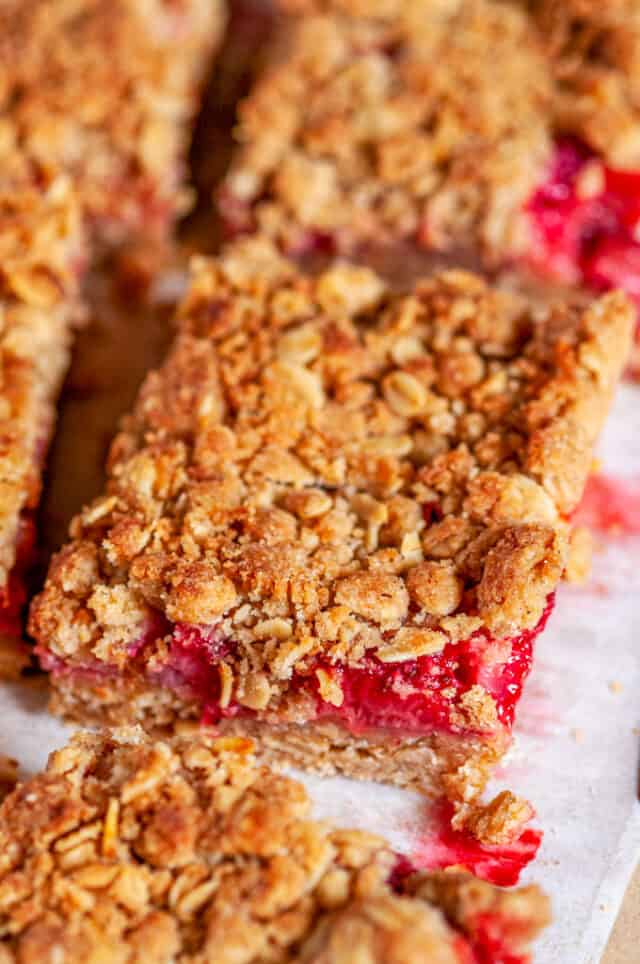 Strawberry Rhubarb Crumble Bars-4 - Aberdeen's Kitchen