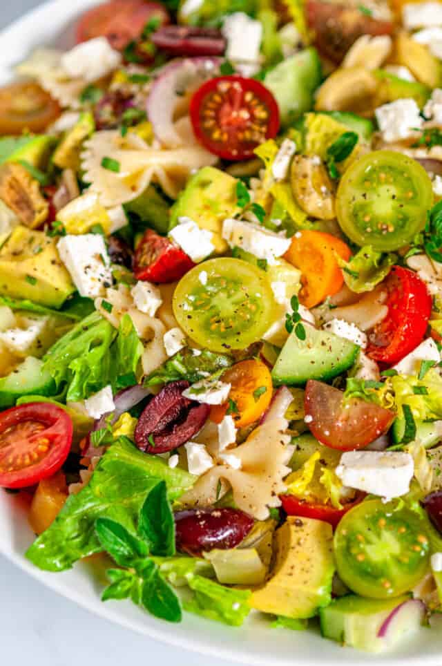 Summertime Greek Pasta Salad - Aberdeen's Kitchen