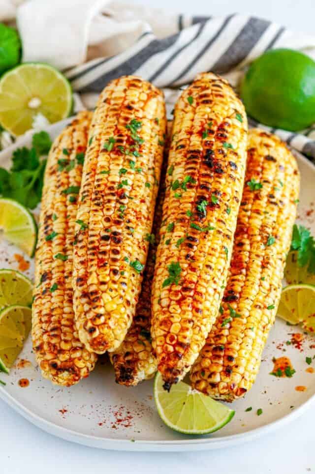 Grilled Chili Lime Honey Butter Corn on the Cob - Aberdeen's Kitchen