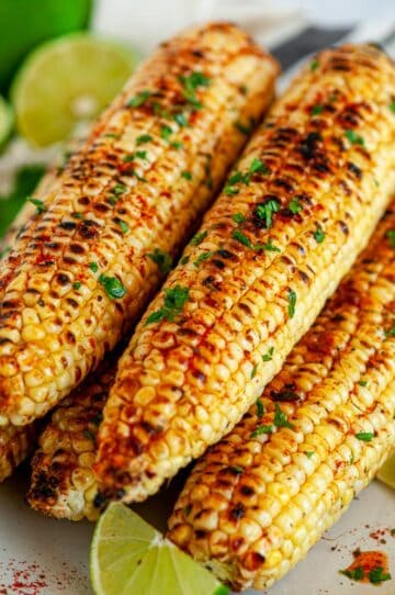 Grilled Chili Lime Honey Butter Corn on the Cob - Aberdeen's Kitchen