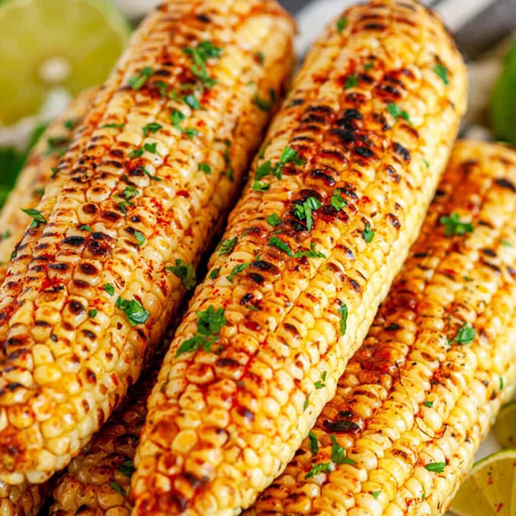 Grilled Chili Lime Honey Butter Corn on the Cob - Aberdeen's Kitchen