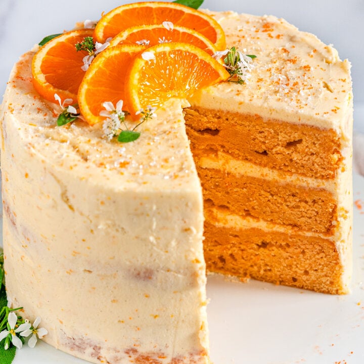 Orange Cake with Zesty Cream Cheese Frosting - Aberdeen's Kitchen